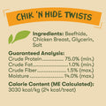 Pet 'n Shape Chik 'n Hide Twists – Chicken Wrapped Rawhide Natural Dog Treats, Small, 16 oz