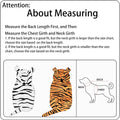 DELIFUR Large Dog Tiger Costume - Tiger Halloween Costume for Medium Large Dogs Golden Retriever Labrador Rottweiler Cut