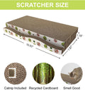 TIMHAKA Cat Scratching Board, Corrugate Cat Scratcher for Indoor Cats with Catnip, Cat Scratch Pad with Premium Scratch 
