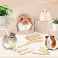 Bissap 700g/1.5Ib Sweet Bamboo Chew Sticks for Rabbits, Bunny Chewing Sticks for Rabbits Hamster Chinchilla Guinea Pigs 