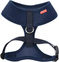 Puppia Soft Dog Harness, Navy, Medium (PDCF-AC30-NY-M)