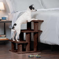 Furhaven Steady Paws Multi-Step Pet Stairs for High Beds & Sofas