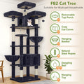 Globlazer Cat Tree Tower for Multiple Adult Cats, 82in, F82