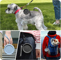 WALLFID Silicone Dog Treat Pouch Small Bag,with Pet Training Clicker,Walking Bag for Dog and Cat, Pocket Size, Easy to C