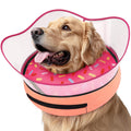Supet Raised Inflatable Dog Cone Collar to Stop Licking, Soft Dog Cone Alternative After Surgery, Doggie Neck Donut Collar for Small Medium Large Dogs