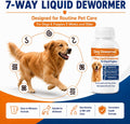 7 Way Dewormer for Dogs, Dog Dewormer for Tapeworm Roundworm & Hookworm