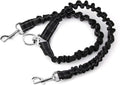 Double Dog Leash for Two Dogs - No Tangle, Comfortable Shock Absorbing Reflective Bungee Leash