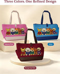Dog Purse Carrier for Small Dogs, Embroidered Pet Tote