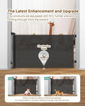 Retractable Baby Gates, 34" Tall Fits Up to 55" Wide