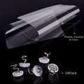 In hand Cat Scratch Furniture, 2PCS Clear Premium Heavy Duty Flexible Vinyl Protector Dog Cat Claw Guards with Pins No Adhesive, Stops Scratching Pets Furniture Protector