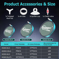 hygger Aquarium Air Stone 2 Inch 2 Pack, Fish Tank Bubbler Stone, Air Bubble Aerator Oxygen Diffuser, Air Pump Accessori