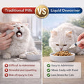 Liquid Dewormer for Cats & Kittens, Treat Tapeworms, Roundworms & Hookworms - 4.06 oz, 120ml