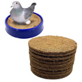 Ecjiuyi 10Pcs Pigeon Nest Pads,Racing Pigeon Loft Supplies,Coconut Fiber Bird Breeding Egg Nests Bowls Mat for Finch Chicken Homer