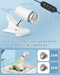 GOZILLA Small Turtle Tank Kit(Tank+Lamp+Filter), Acrylic Turtle Starter Kit with Adjustable Lamp, Reptile Habitat and Te