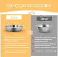 Stainless Steel Cat Bowl-Shallow Wide Flat Cats Food Bowls,Metal Kitten Dishes Whisker Friendly Fatigue Relief,Replaceme