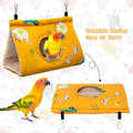 Rypet Bird Bed for Cage Warm Bird Hammock Nest House Large Parrot, Yellow M