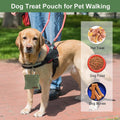 2Pcs Dog Treat Pouch, Dog Treat Pouches for Pet Training, Portable Auto Closing Dog Walking Bag with Carabiner for Puppy