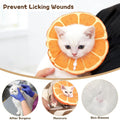Cat Cone Collar Soft, Waterproof Cat Recovery Collar for Wound Healing After Surgery or Neutering Alternative to Elizabe