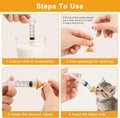Pet Nursing Kit, Kitten Bottle & Syringes Feeding Set with Silicone Nipples