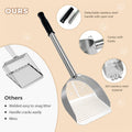 Cat Litter Scoop Deep Shovel,Detachable Long Handle Litter Scooper,Round