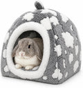 Rabbit Hideout Guinea Pig Hideout Bed Bunny Bed for Rabbit Guinea Pig Hiding Hut Small Animals Washable Winter Sleeping 