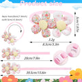 10PCS Cute Flower Dog Collar Charms, Adjustable Small Medium Dog Bow Tie Collars, Pet Bowties & Dog Grooming Accessories for Dogs Cats (Style A)