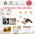 8 Packs in 1 Cat Scratch Pad, Cat Scratcher Cardboard,Reversible,Durable Recyclable Cardboard, Premium Scratch, Suitable for Cats to Rest, Grind Claws and Play