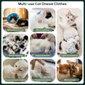 QBLEEV Cat Recovery Suit for Post Surgery, Spay Neuter Onesie for Cats