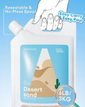 BUCATSTATE Hamster Bath Sand with Pour Spout, 6.6LB Desert Bath Sand | No-Dust Potty Litter Calcium-Free Sand for Hamste