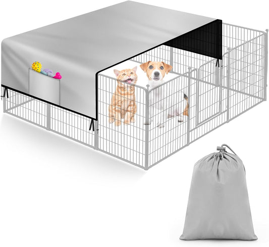 Patelai 114 x 71 Inches Heavy Duty 600d Oxford Dog Playpen Cover