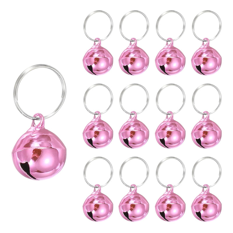 PATIKIL 12 PCS Dog Bell, Mini Cat Bell Small Pet Collar Bells Keychain Cute Bulk Metal Loud Jingle for Dog Collar Charm Pendant Necklace DIY Crafts Christmas Tree Decorations