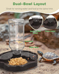 Pawfly Automatic Reptile Water Feeder, Tortoise Water Bottle, Turtle Food and Water Bowl, Water Dispenser for Snake Bear