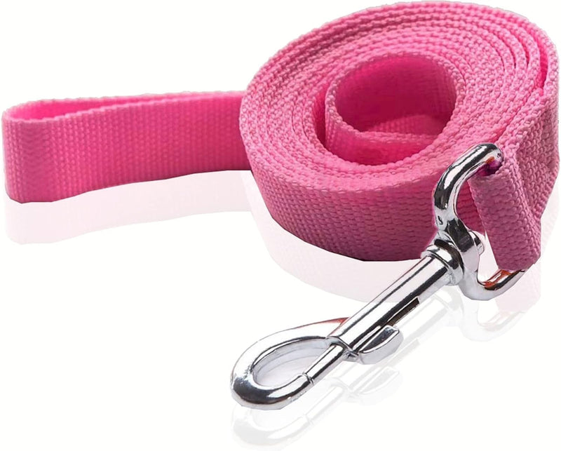 Nylon Dog Leash 8 Feet Long, Walking Training Dog Leashes for Medium Large Dogs