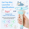 Cat Fetch Toy with Flying Disc Launcher, Rechargeable & Large-capacity