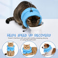 Adjustable Soft Recovery Collar for Cats, Soft Cat Cone with Drawstring