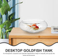 Clear Fish Bowl Vase Bubble Bowl Round Shallow Planter Plastic Container Fish Bowl Aquatic Plant Pot Daffodil Pot Hydrop