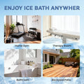 Poafamx Ice Bath Chiller 1/3 HP with External Filter & Water Pump Hoses