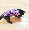 PET SHOW 4 Pack Paw Bone Printed Dog Clothes Shirts Soft Vest Lightweight Sleeveless Cats Doggies T-Shirts Puppies Tank Top Tee for Small Medium Dogs White Black Pink Blue (Medium, Pink for Girls)