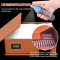 Reptile Hide Snake Hide,with a Humidification Groove Equipped with a Temperature and Humidity Sensor,Humid Hideout for S