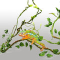 Reptile Plants, Terrarium Hanging Plant Vines Artificial Leaves Reptile Hide, Leopard Gecko Tank Accessories, Terrarium 