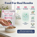 healthybud Raw Dog Food Freeze Dried Bites, Grain Free Dehydrated Small Chewy Bites, Dry Dog Treats & Toppers, Human Grade High Protein Puppy Food for All Breeds and Sizes, 14.1 oz (Lamb and Salmon)