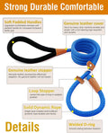 lynxking Dog Leash Slip Lead, Braided Padded Loop Leash 5ft 6ft 8ft