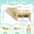 PINVNBY Hamster Burrow Tunnel Hideout Wooden Hamster Climbing Ladder Toy Cage Decor Accessories for Gerbil Mice or Other