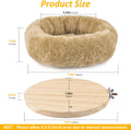 DBNESS Medium Bird Nest for Cage, Removable Plush Parrot Hammock Warm Resting Perch Platform for Budgies Cockatiel Conure Parakeet Hamster Washable Breeding Sleeping Lay Eggs Nesting (Grey, M)