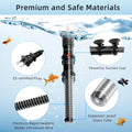 HiTauing Aquarium Heater 25W/50W/100W/200W/300W, Adjustable Knob Fish Tank Heater with Digital Thermometer, Submersible 