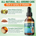 Natural Flea and Tick Prevention for Dogs, Dog Flea Treatment Drops, 60ml