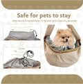 Dog Carrier Sling for Small Dogs & Cats, Puppy Sling Bag with Drawstring Mesh Opening, Safety Clip, Zipper Storage Pocke