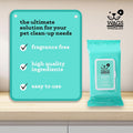 Wags & Wiggles Hypoallergenic Dog Wipes, Fragrance-Free, 100 Count