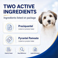 DEWORMER-Canine Tablets,pyrantel pamoate & praziquantel,48 Tablets