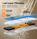 9L/2.38Gal Dog Water Fountain Elevated with 4-Height Adjustable Stand, FeelNeedy Large Pet Water Dispenser with Durable 